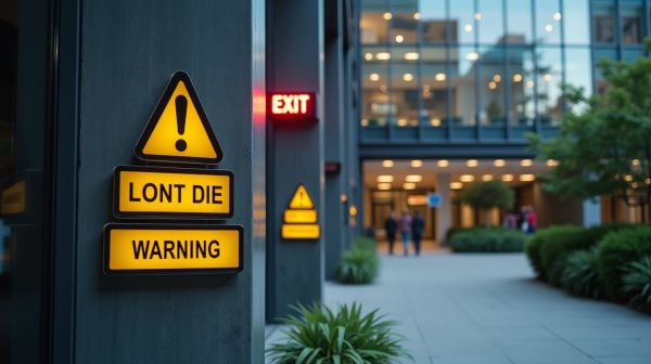 Understand warning signs and emergency exit signs for safety compliance